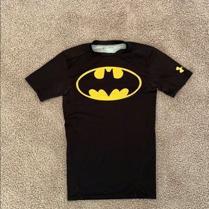 Black Under Armour Batman Compression T